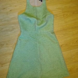 Green/Tan Racerneck Banana Republic Dress